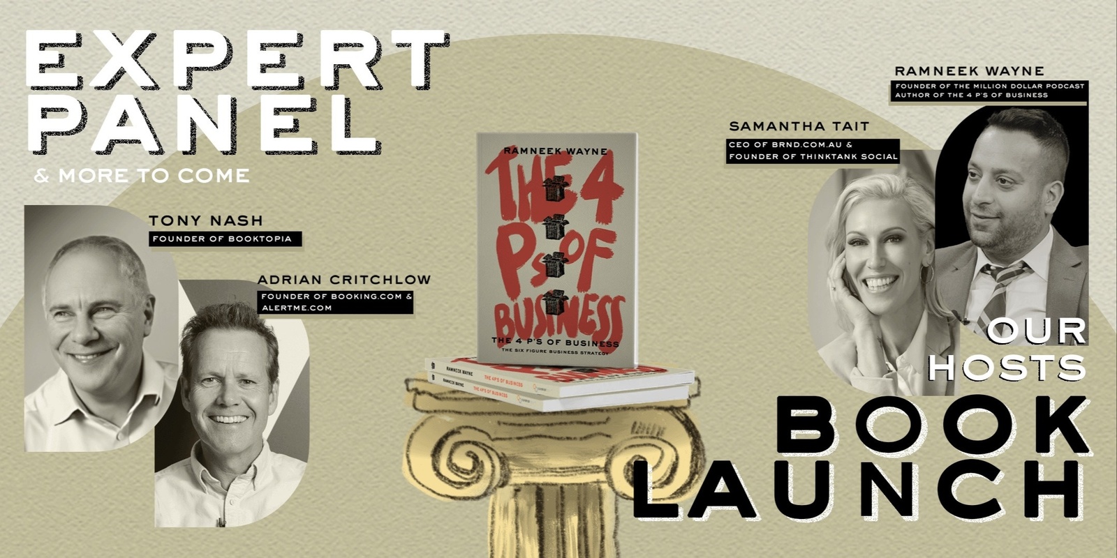 Banner image for Book Launch & Expert Panel- The 4Ps of Business by Ramneek Wayne