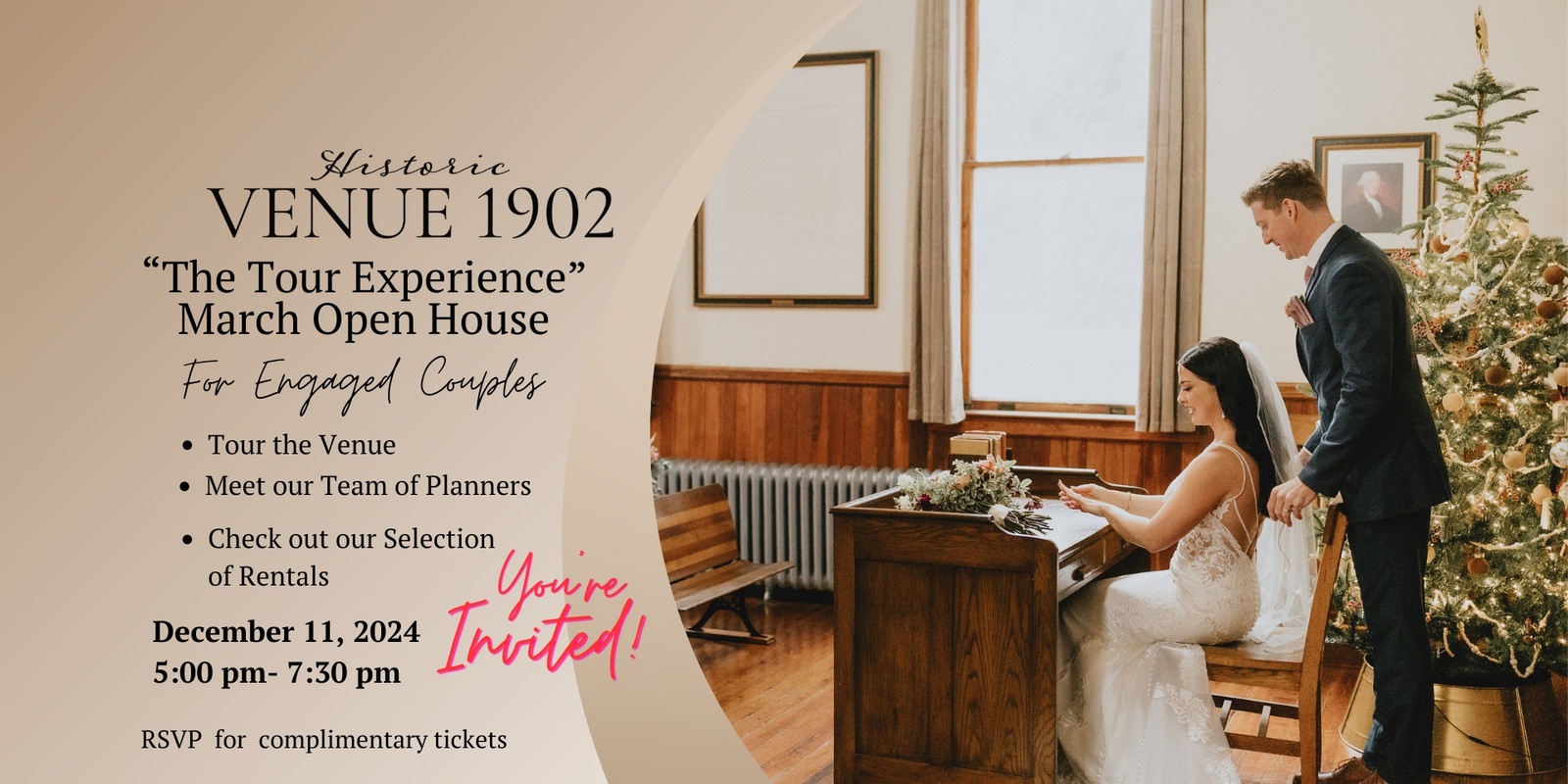 Banner image for  Historic Venue 1902 "The Tour Experience"