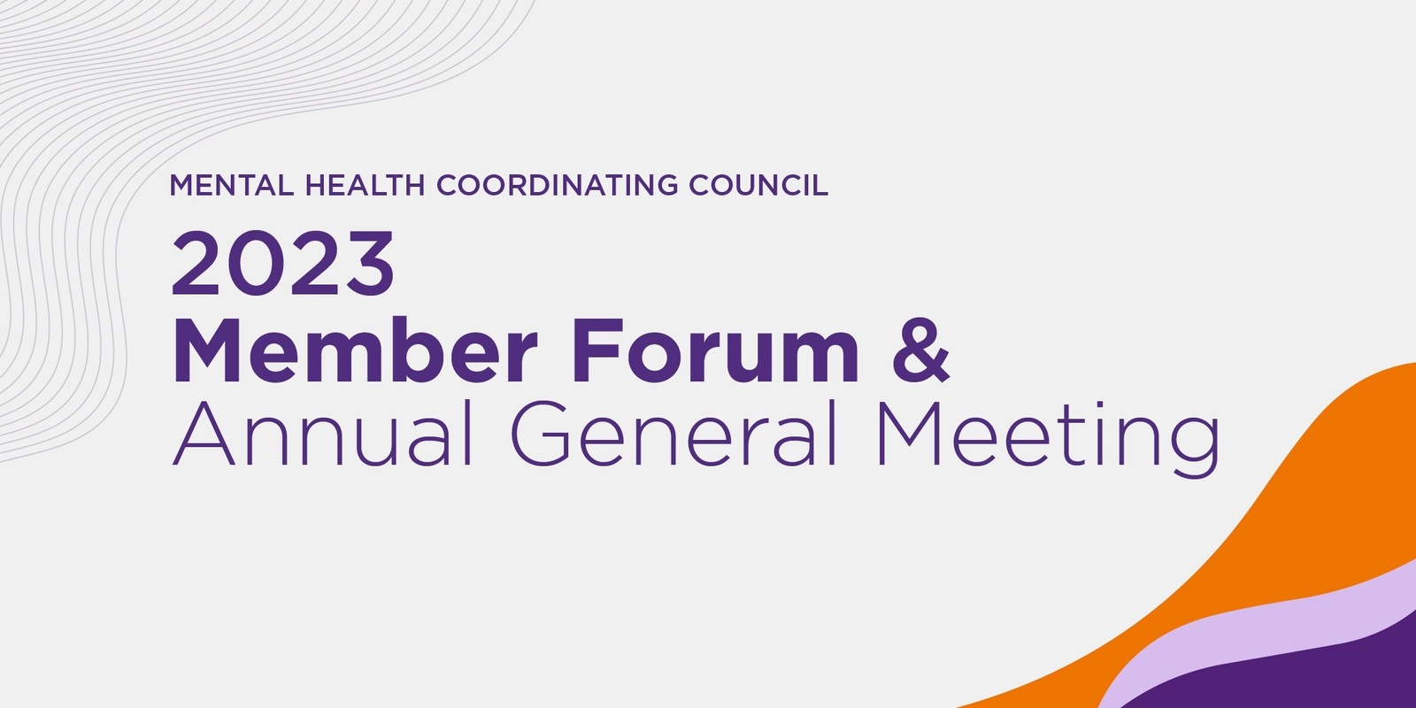 Banner image for 2023 Member Forum & Annual General Meeting