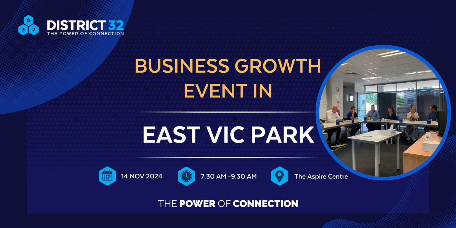 Banner image for District32 Business Networking Perth – East Vic Park Circle- Thu 14 Nov