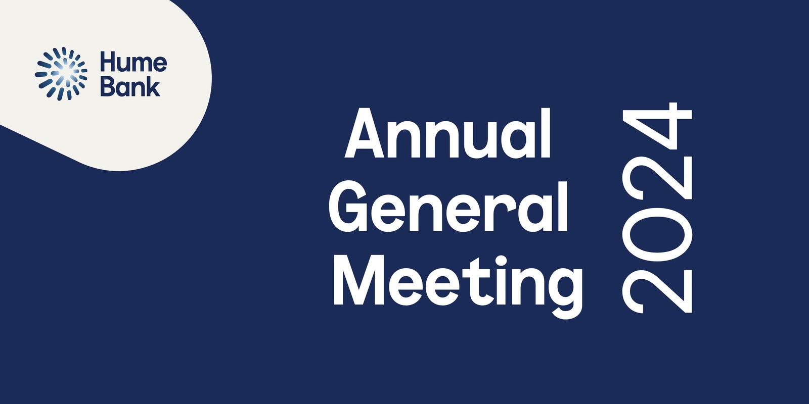 Banner image for Hume Bank Annual General Meeting 2024