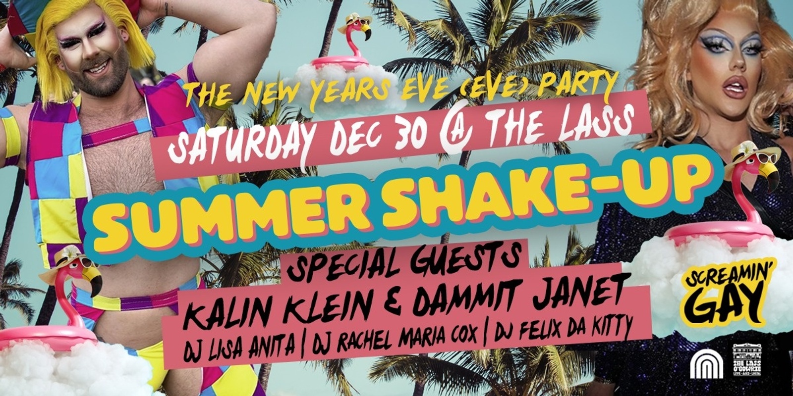 Banner image for Screamin' Gay Summer Shake Up - It's the New Years Eve Eve Party