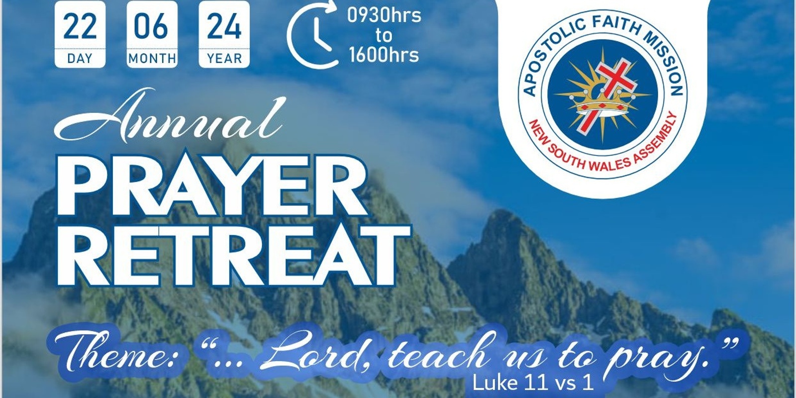 Banner image for AFM NSW Annual Prayer Retreat link 2