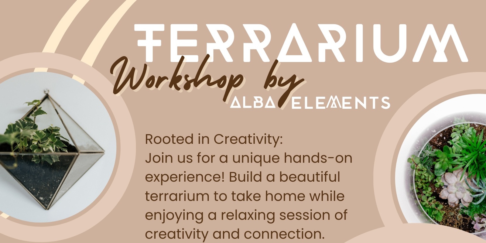 Banner image for TERRARIUM workshop by ALBA ELEMENTS: Rooted in Creativity