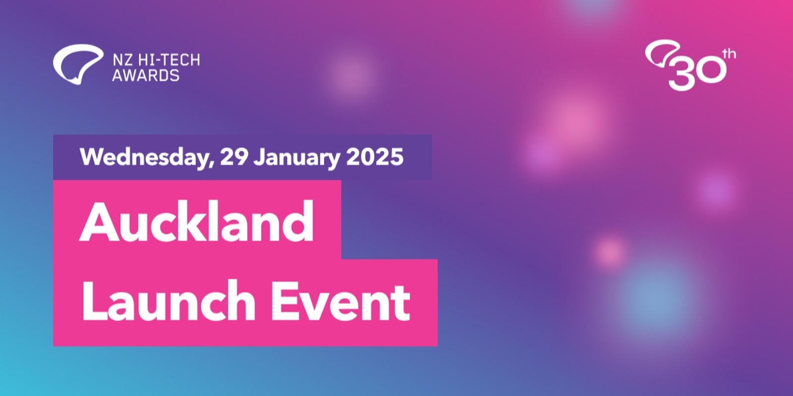 Banner image for 2025 NZ Hi-Tech Awards Auckland Launch