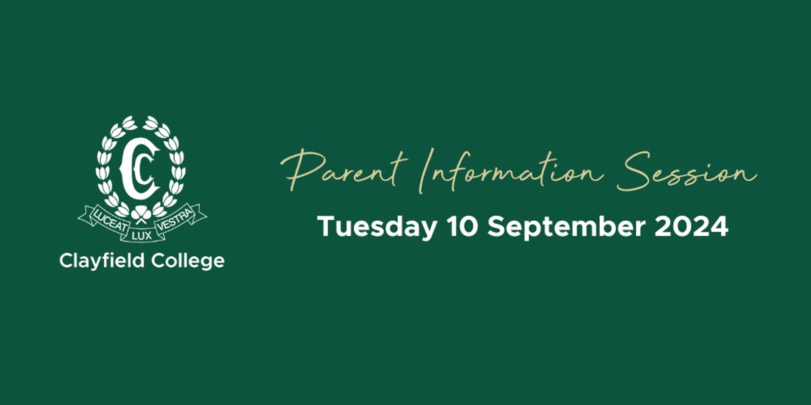 Banner image for Parent Information Session