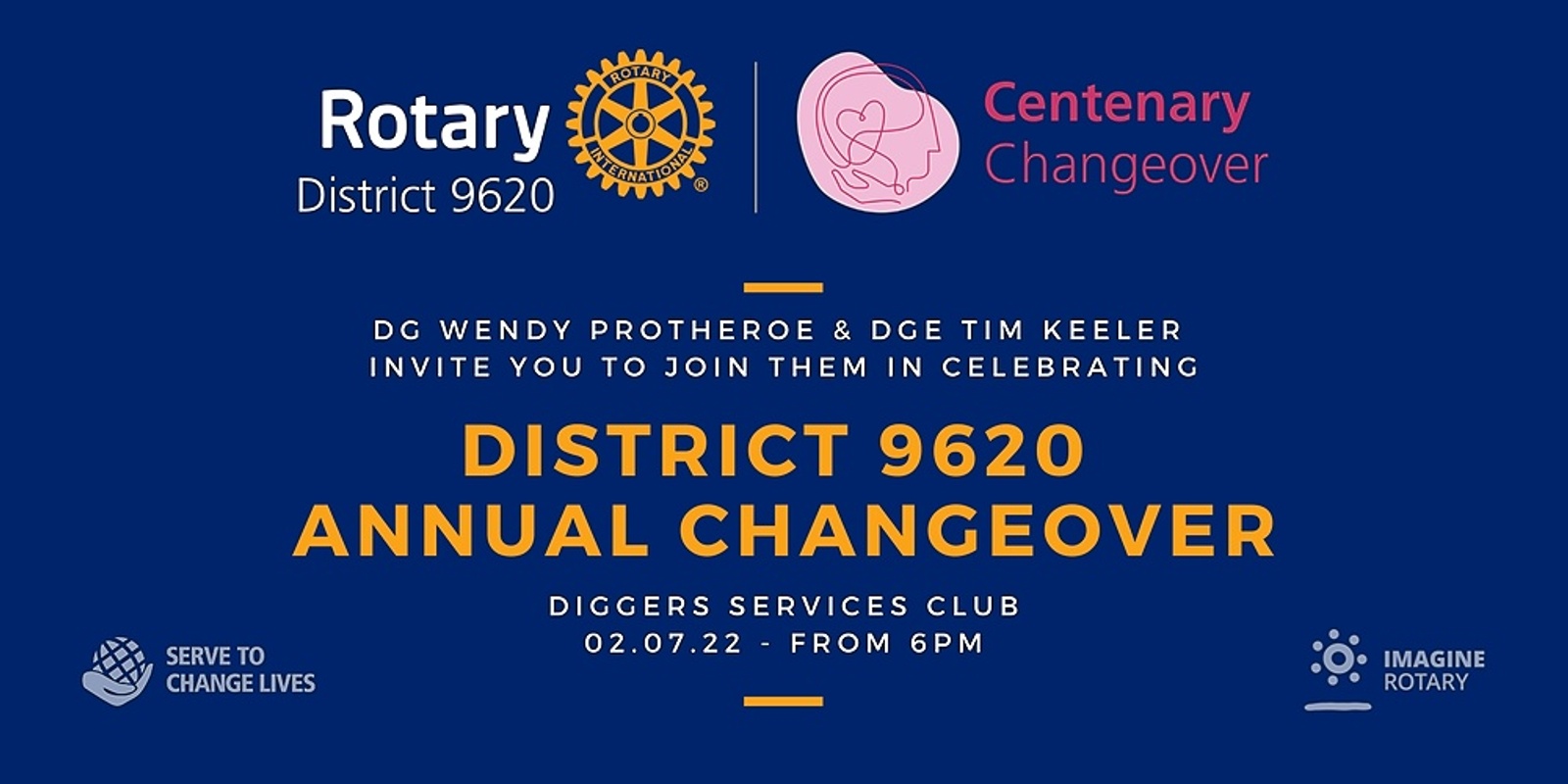 Banner image for Rotary District 9620 Changeover