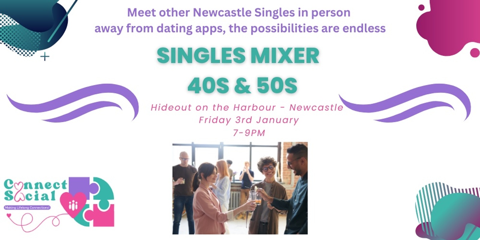 Banner image for Newcastle Single Mixer Night 40s & 50s