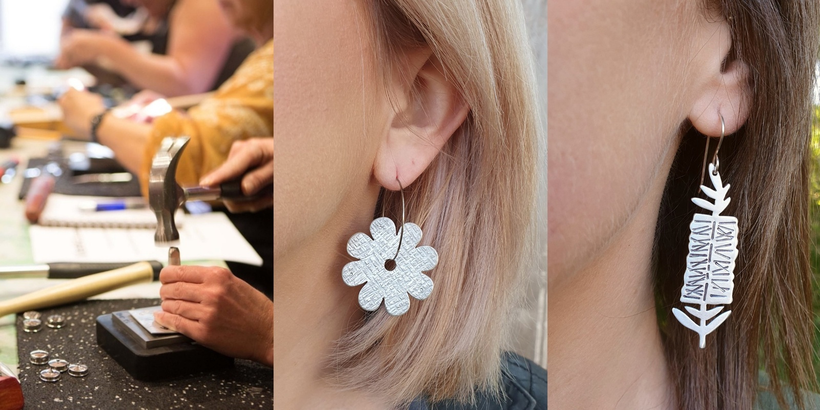 Banner image for WORKSHOP | Fabricate Textured Earrings with Jemica Ostrofski | 1 Jul 2023