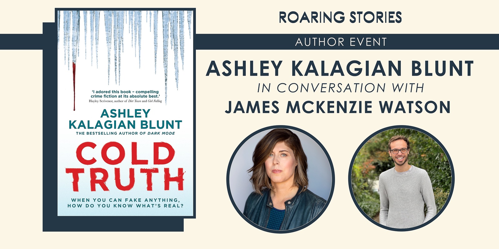 Banner image for Ashley Kalagian Blunt in conversation with James McKenzie Watson