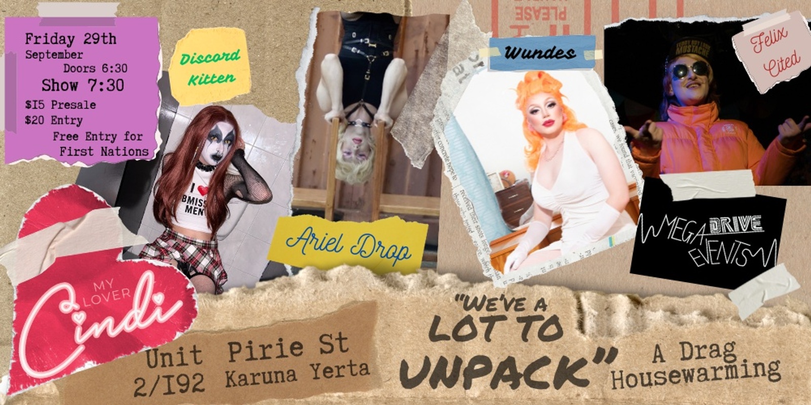 Banner image for "We've a Lot to Unpack" - A Drag-Warming