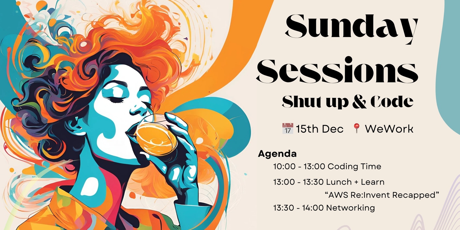 Banner image for Sunday Sesh 001: Shut up & Code