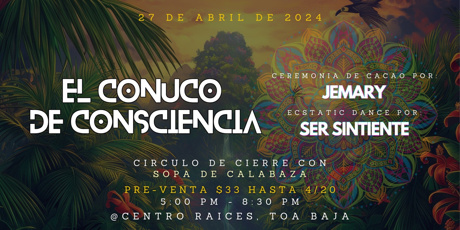 Banner image for El Conuco de Consciencia April 2024