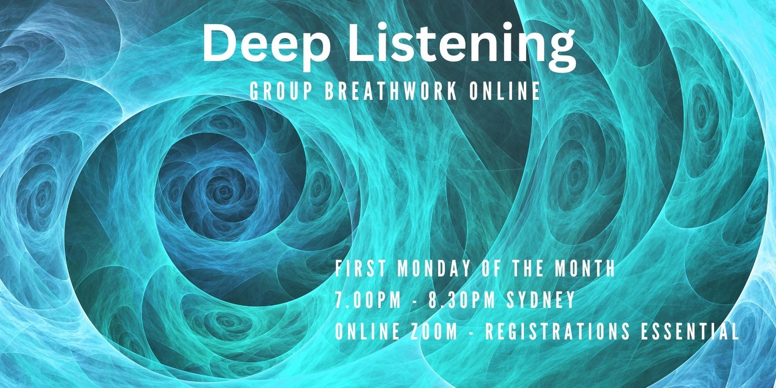 Banner image for DEEP LISTENING - GROUP BREATHWORK ONLINE
