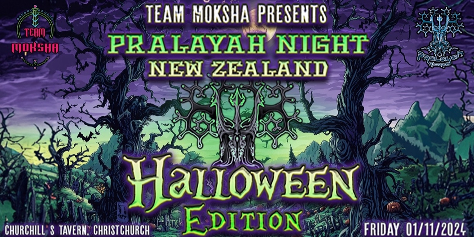 Banner image for PRALAYAH NIGHT- HALLOWEEN EDITION (Christchurch)