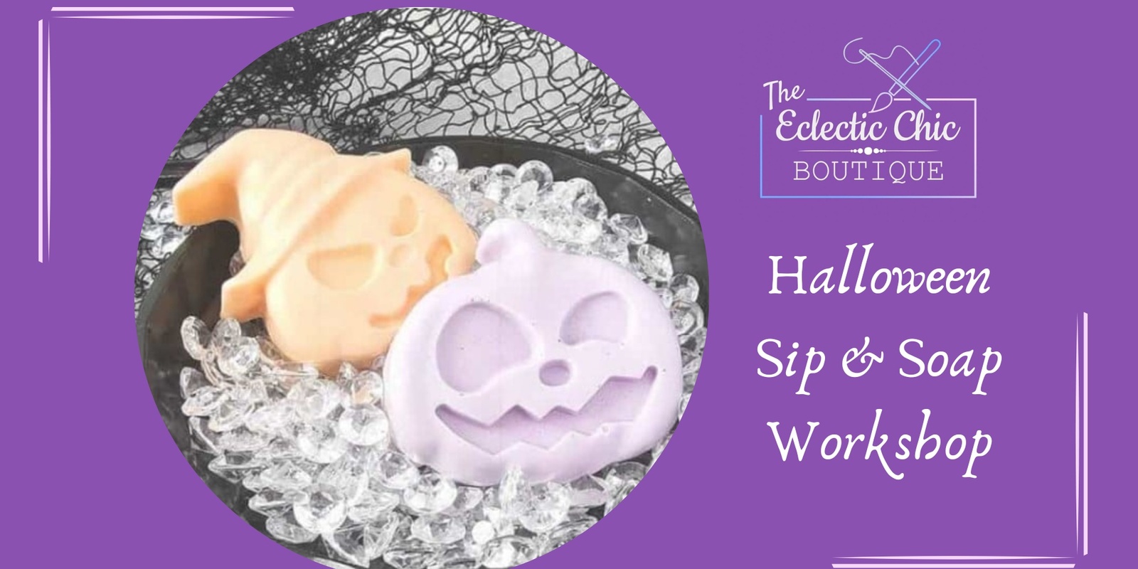 Banner image for Halloween Sip & Soap Workshop