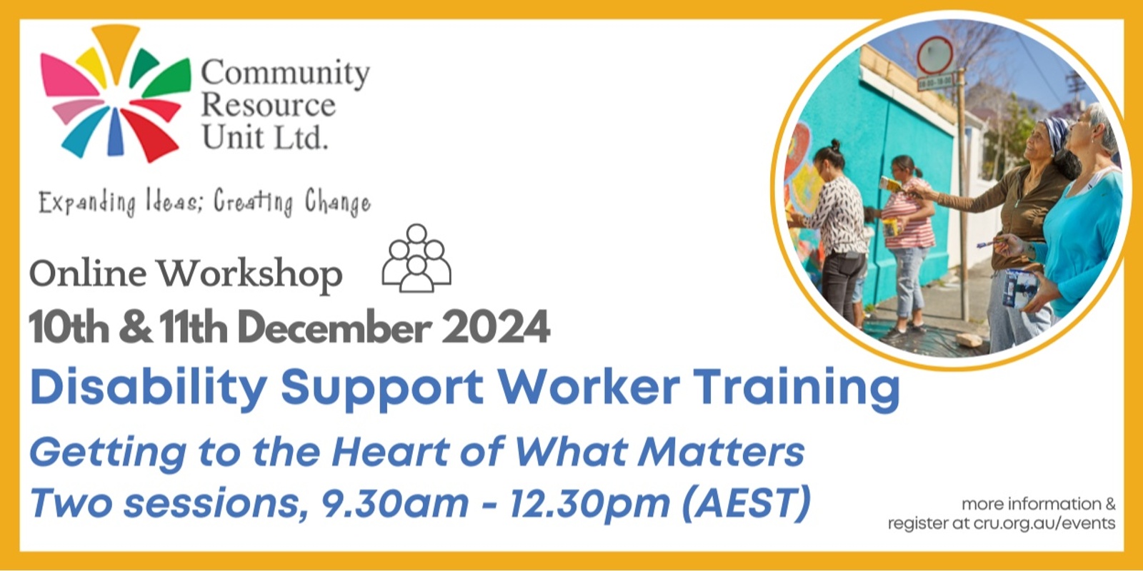 Banner image for Getting to the Heart of What Matters - Online Workshops December 2024