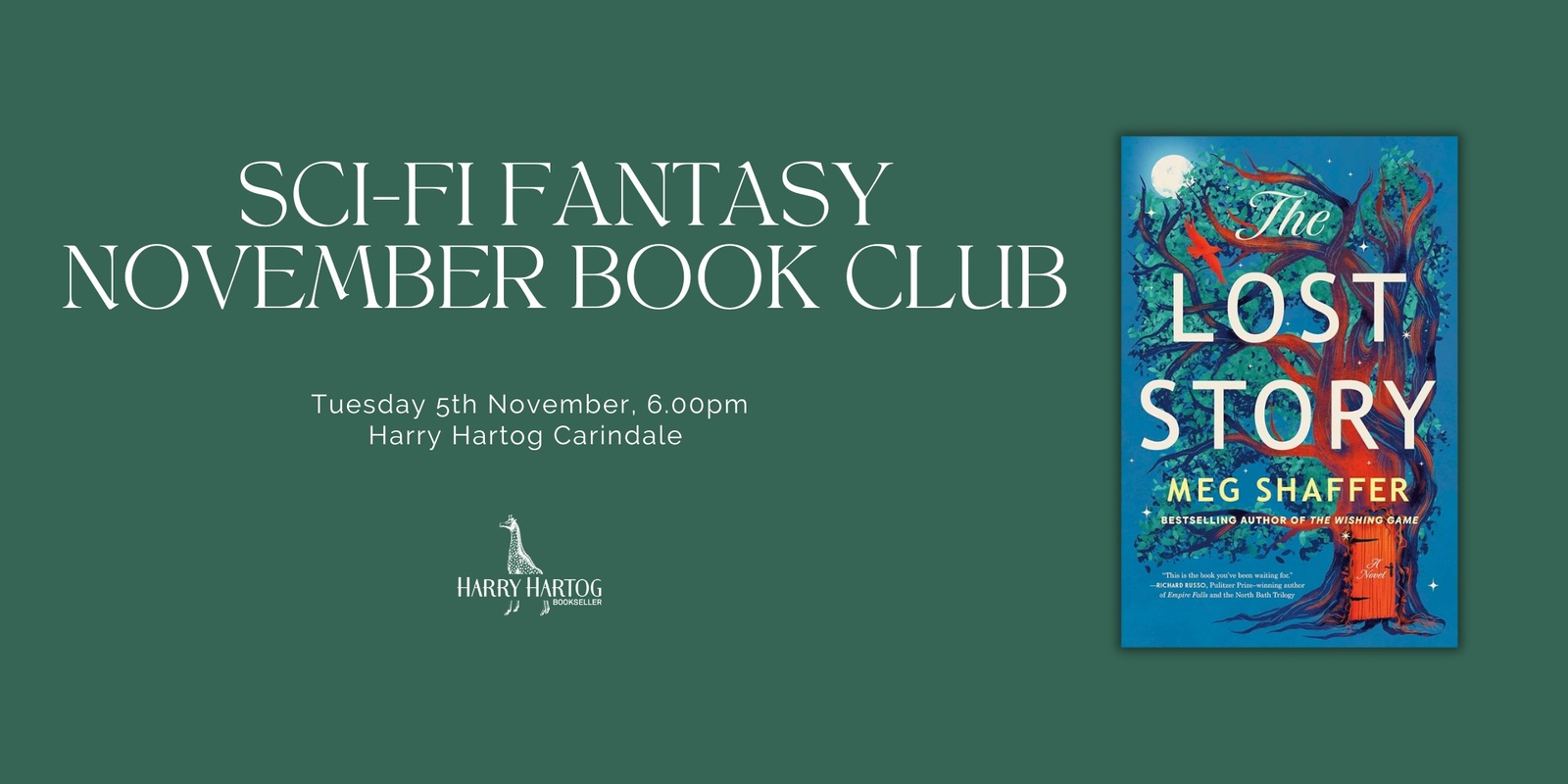 Banner image for Sci-Fi Fantasy November Book Club 