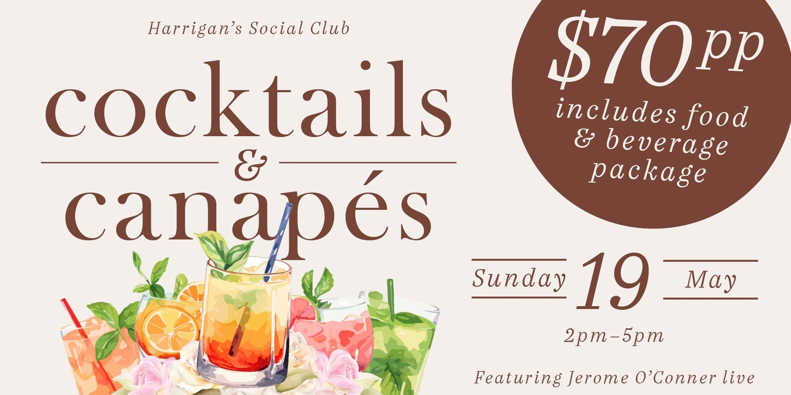 Banner image for Cocktails & Canapes
