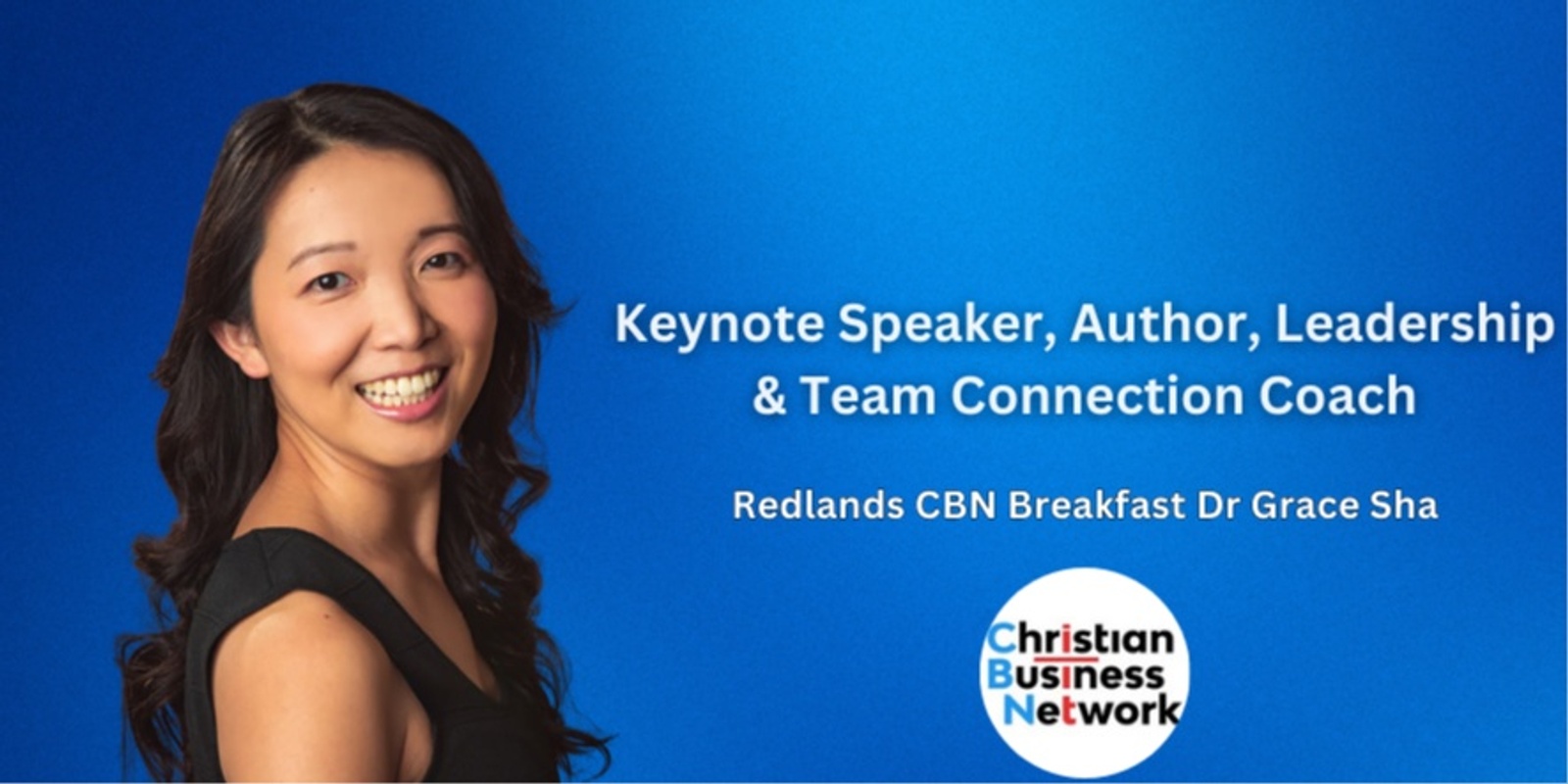 Banner image for CBN Redlands Breakfast with Dr Grace Sha