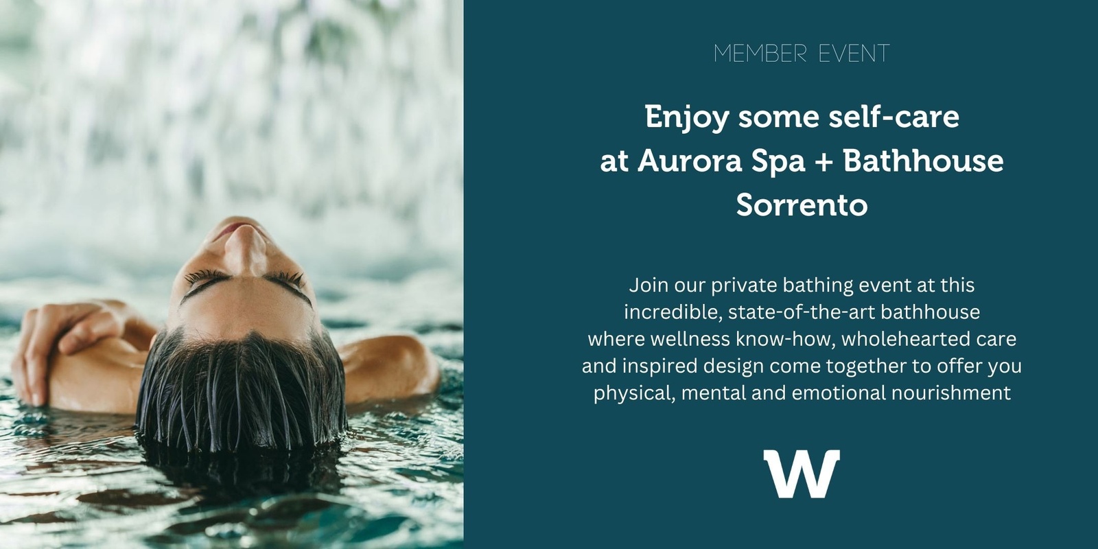 Banner image for Spoil yourself with our Member Event at Aurora Spa