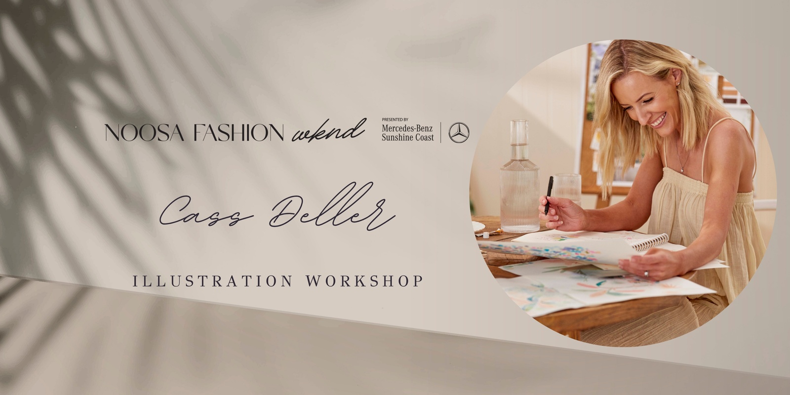 Banner image for Cass Deller x Noosa Fashion Weekend illustration workshop