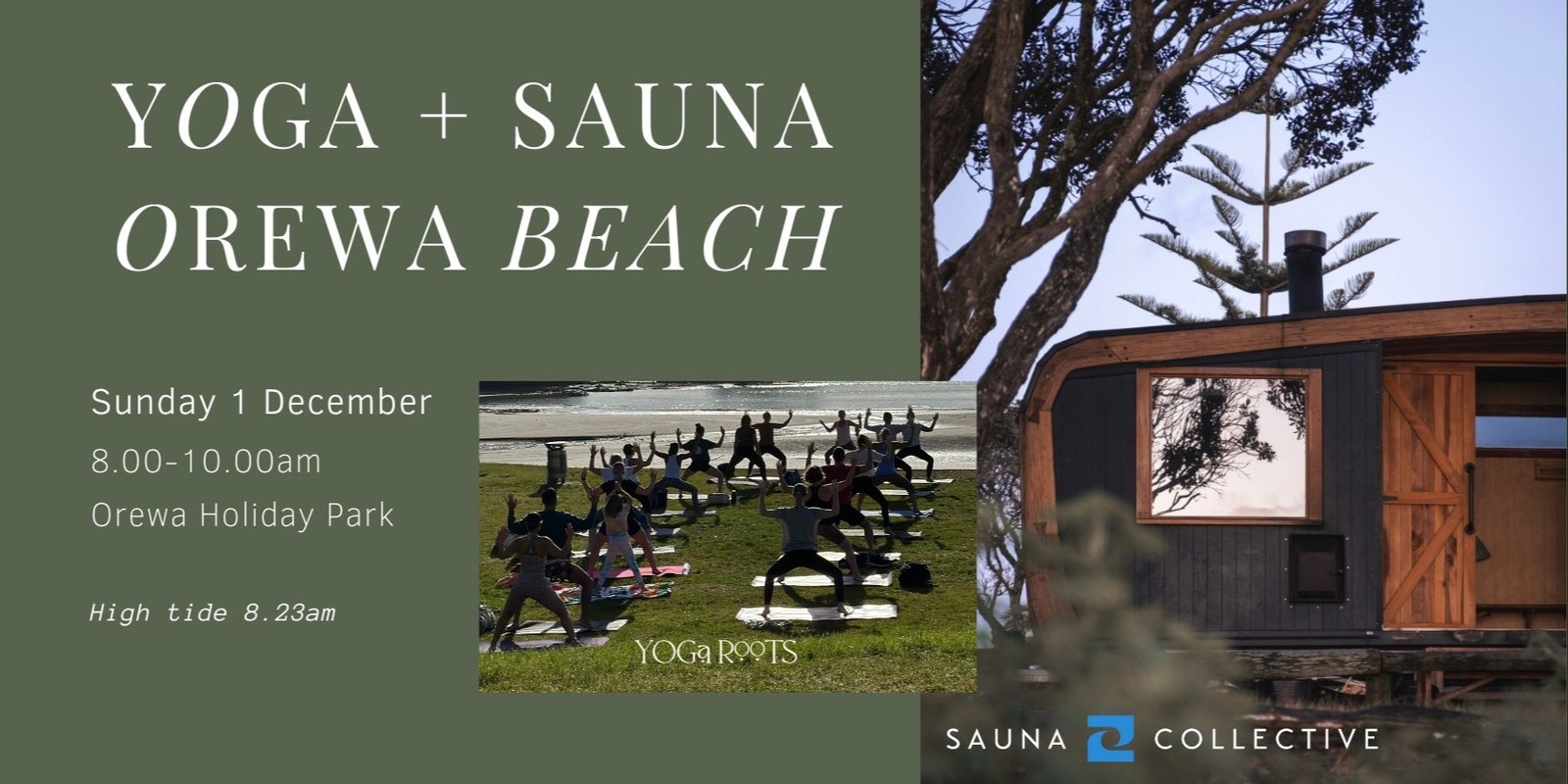 Banner image for Sauna Collective in Orewa: Yoga + Sauna + Ocean Swim