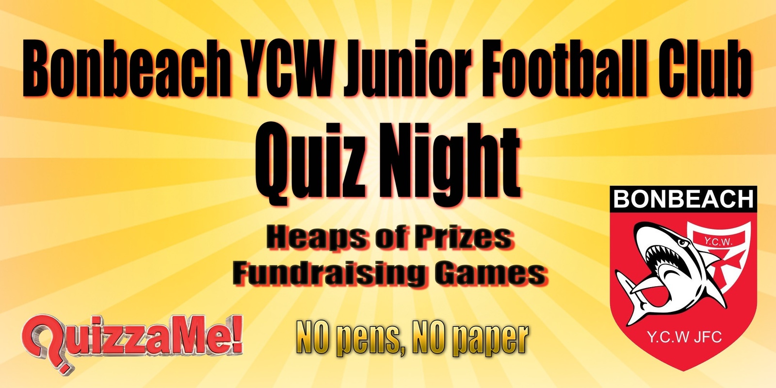 Banner image for Bonbeach YCW Junior Football Club Quiz Night