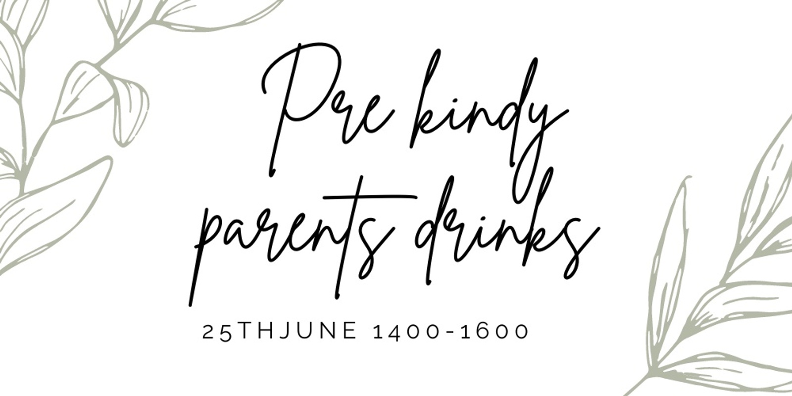 Banner image for Pre kindy parents drinks and nibbles 