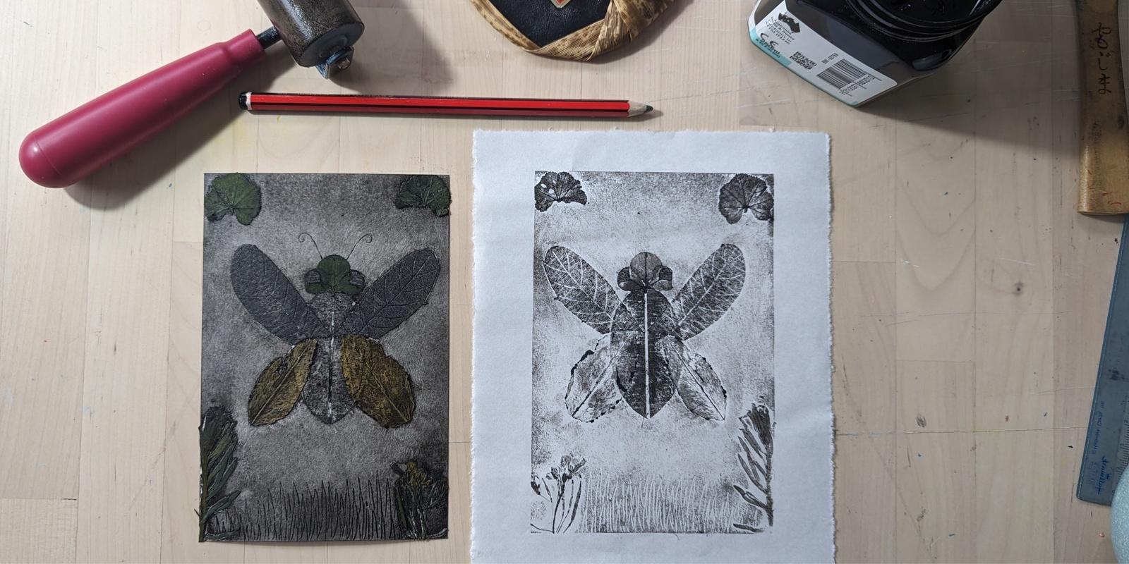 Banner image for A Fun Intro To Collagraph with Tish