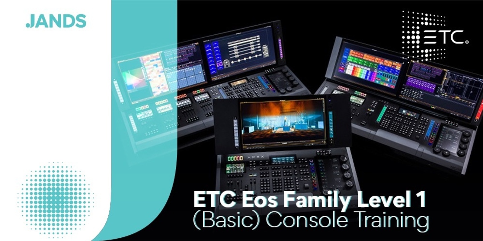 Banner image for ETC Eos Family Level 1 (Essentials) Console Training - Melbourne