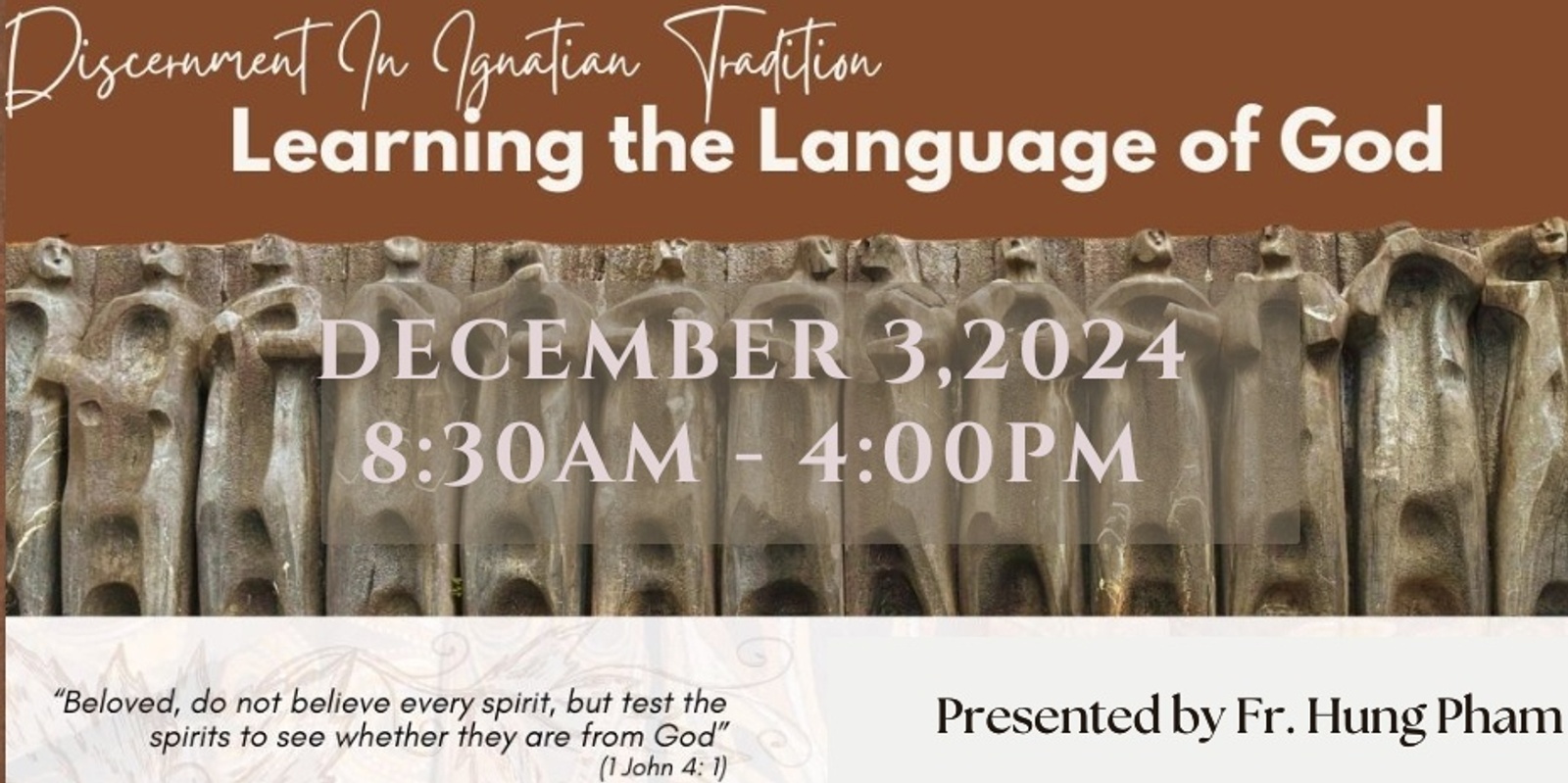 Banner image for Discernment In Ignatian Tradition: Learning the Language of God