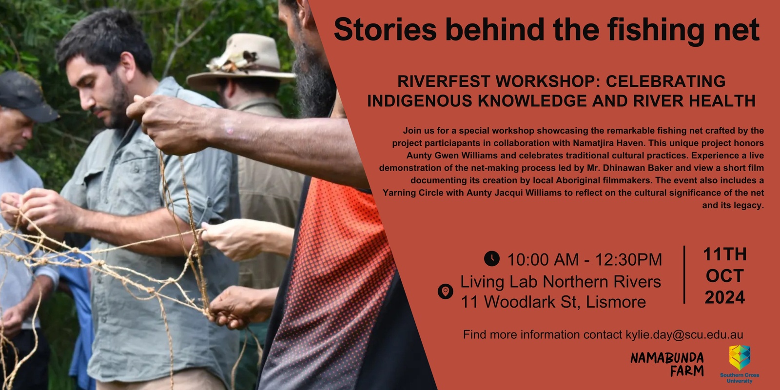 Banner image for Stories behind the Fishing Net - Riverfest Workshop: Celebrating Indigenous Knowledge and River Health