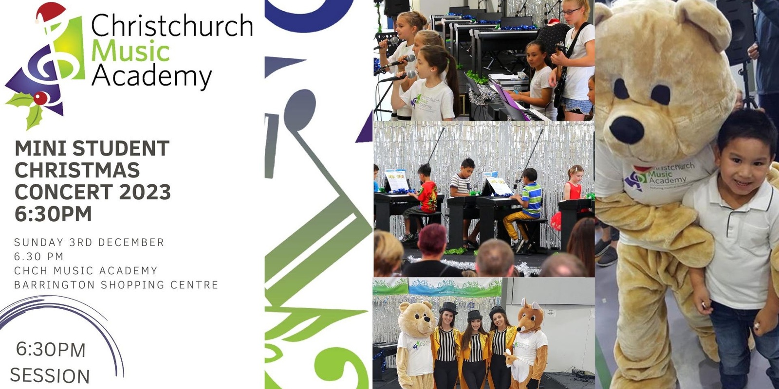 Banner image for Christchurch Music Academy Mini Concert 2023 6:30pm