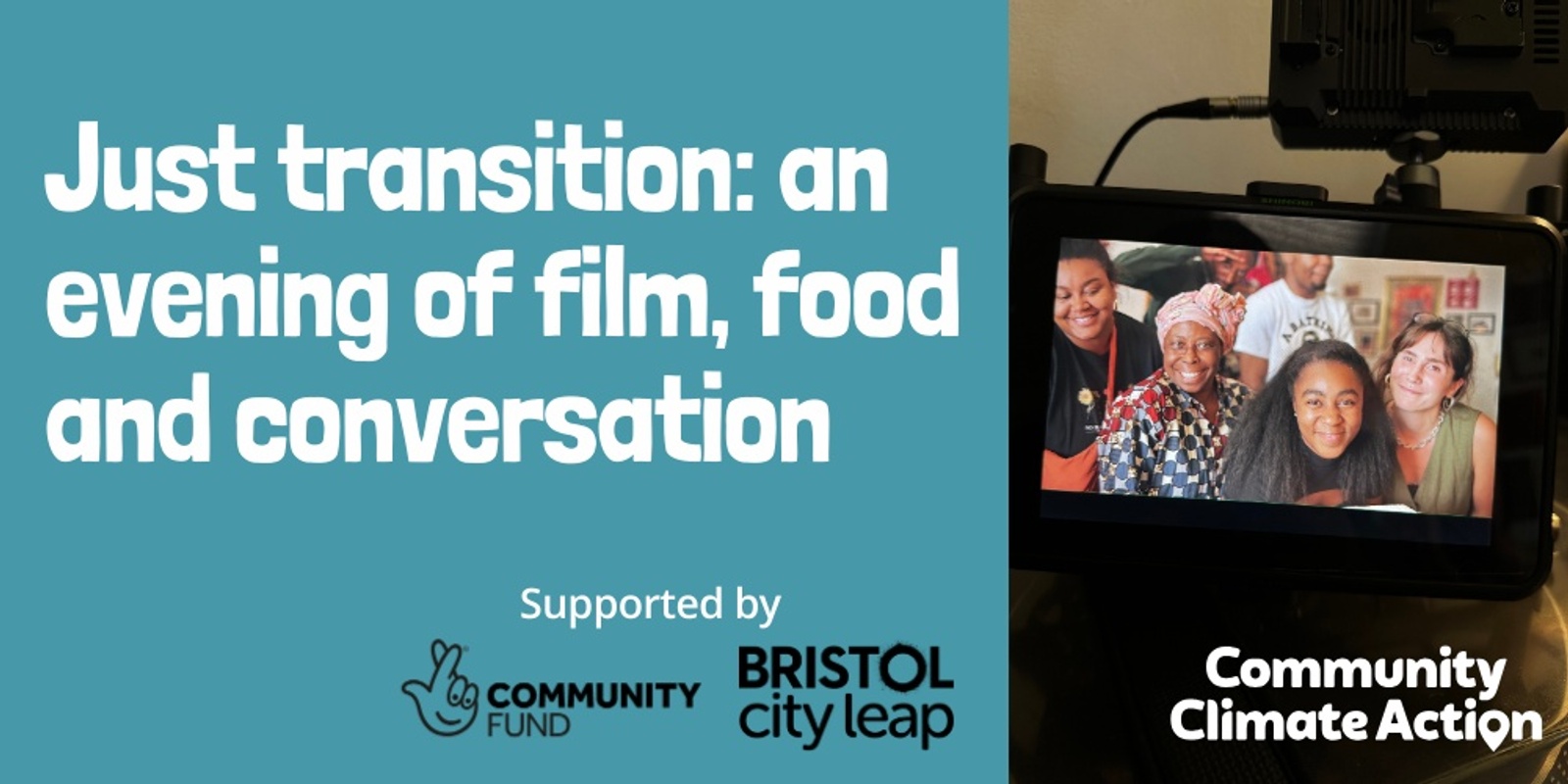 Banner image for Just transition: an evening of film, food and conversation