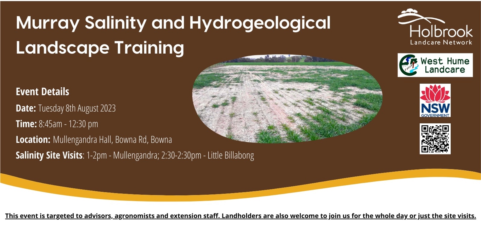 Banner image for Murray Salinity and Hydrogeological Landscape Training
