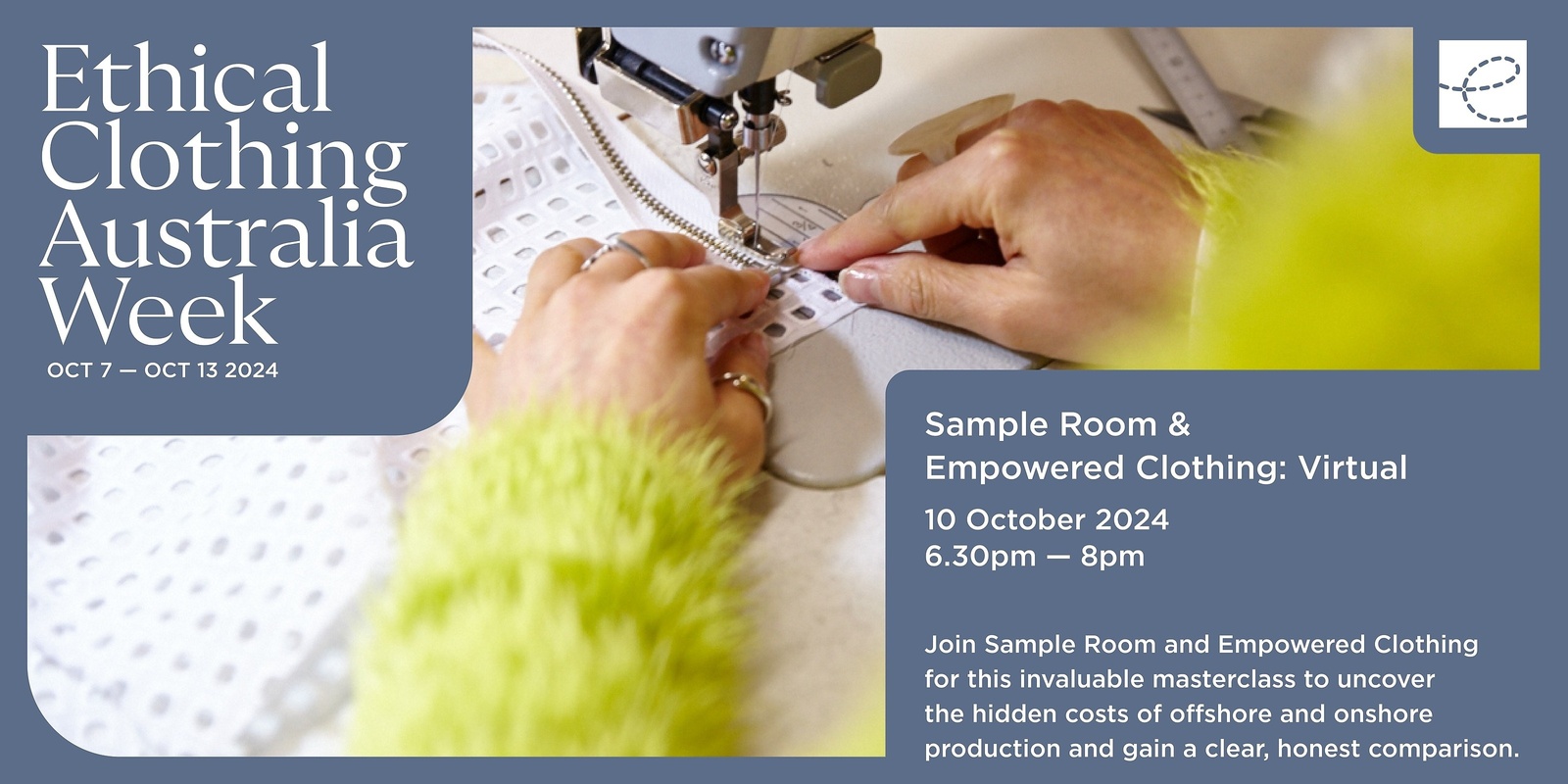 Banner image for Ethical Clothing Australia Week 2024 x Sample Room & Empowered Clothing ONLINE