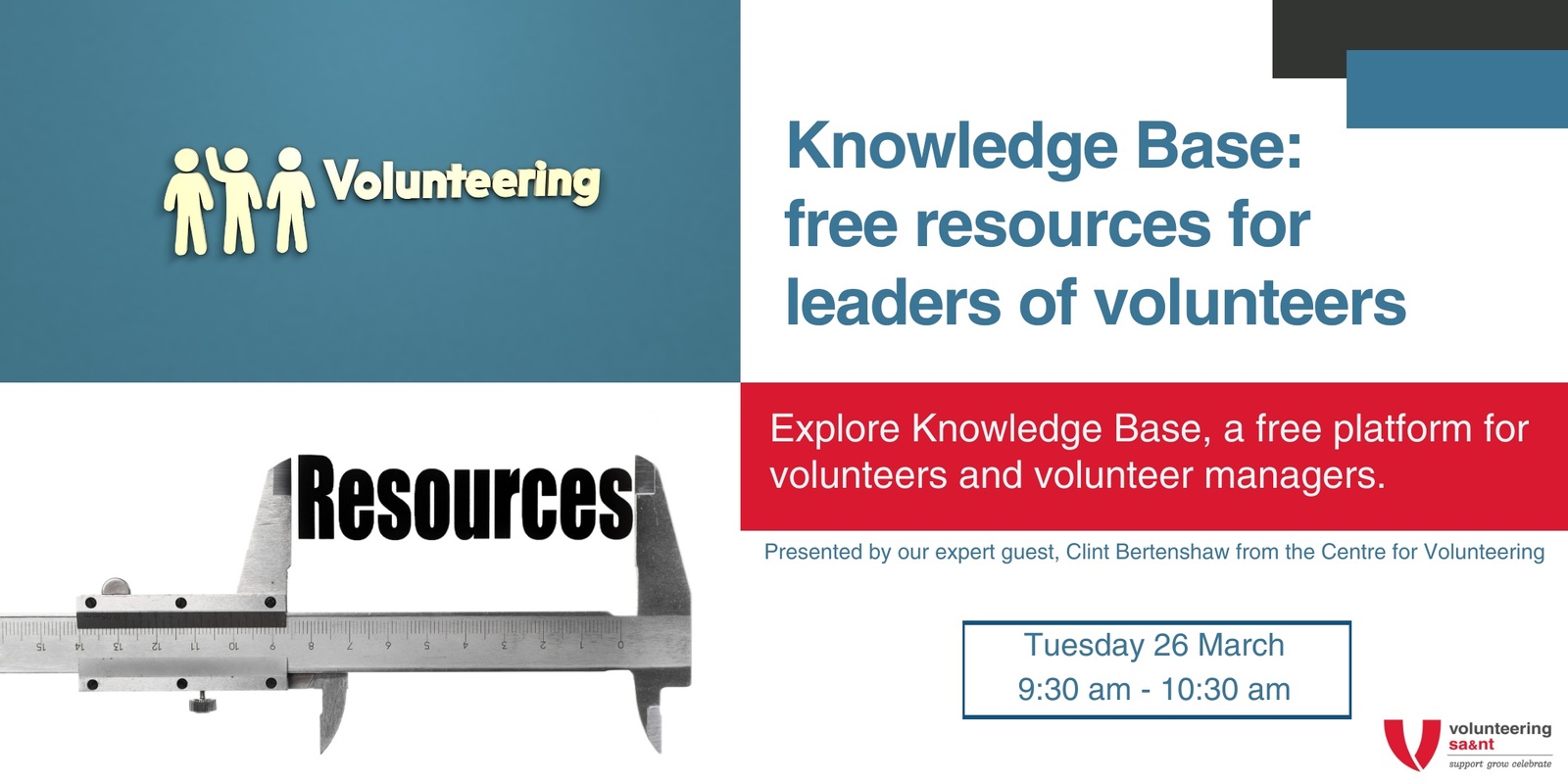 Banner image for Knowledge Base: free resources for leaders of volunteers