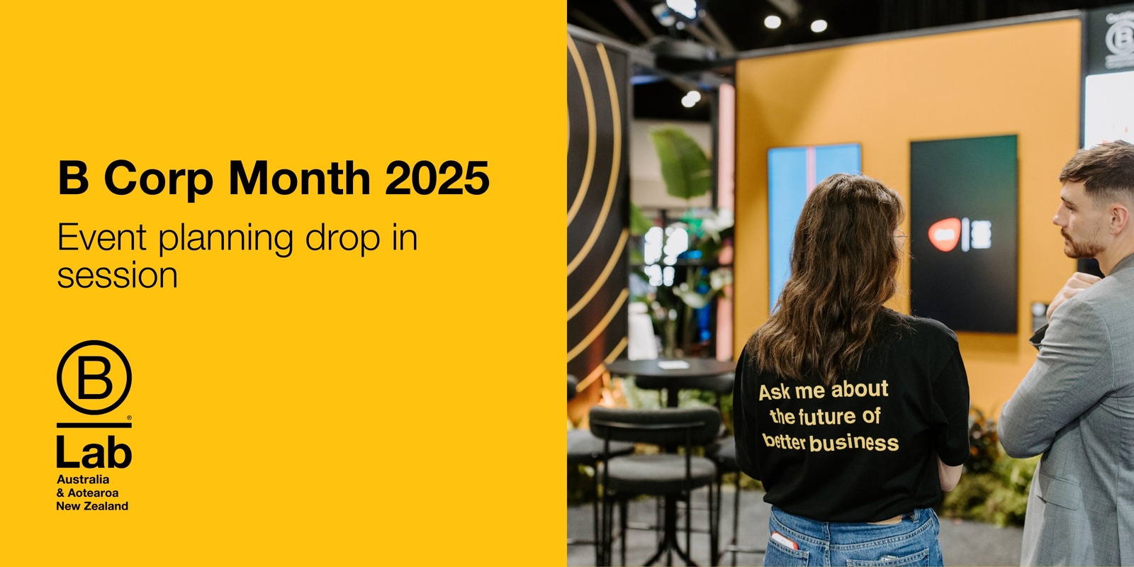 Banner image for B Corp Month 2025 — Event Planning Drop in Session