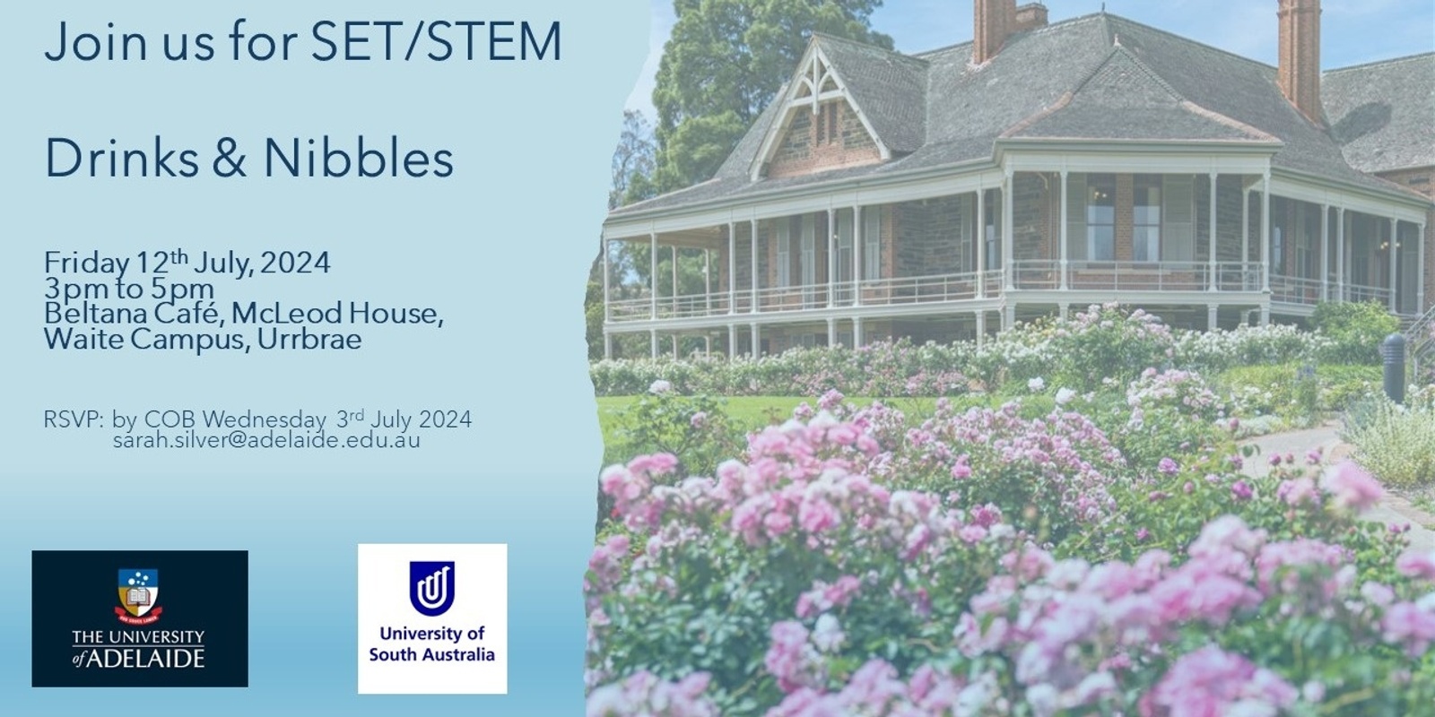 Banner image for SET/STEM Drinks and Nibbles