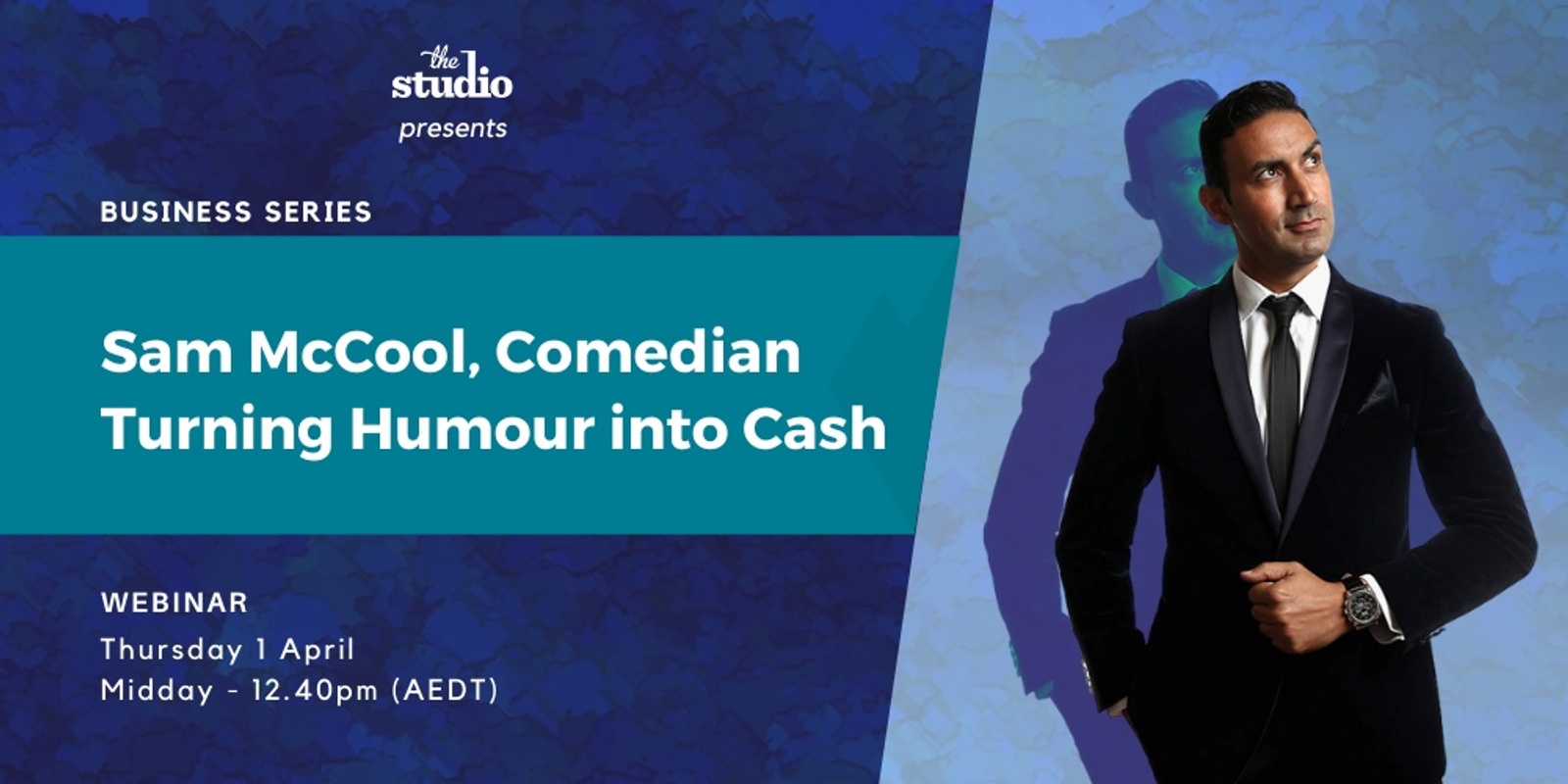 Banner image for Sam McCool, Comedian / Turning Humour into Cash