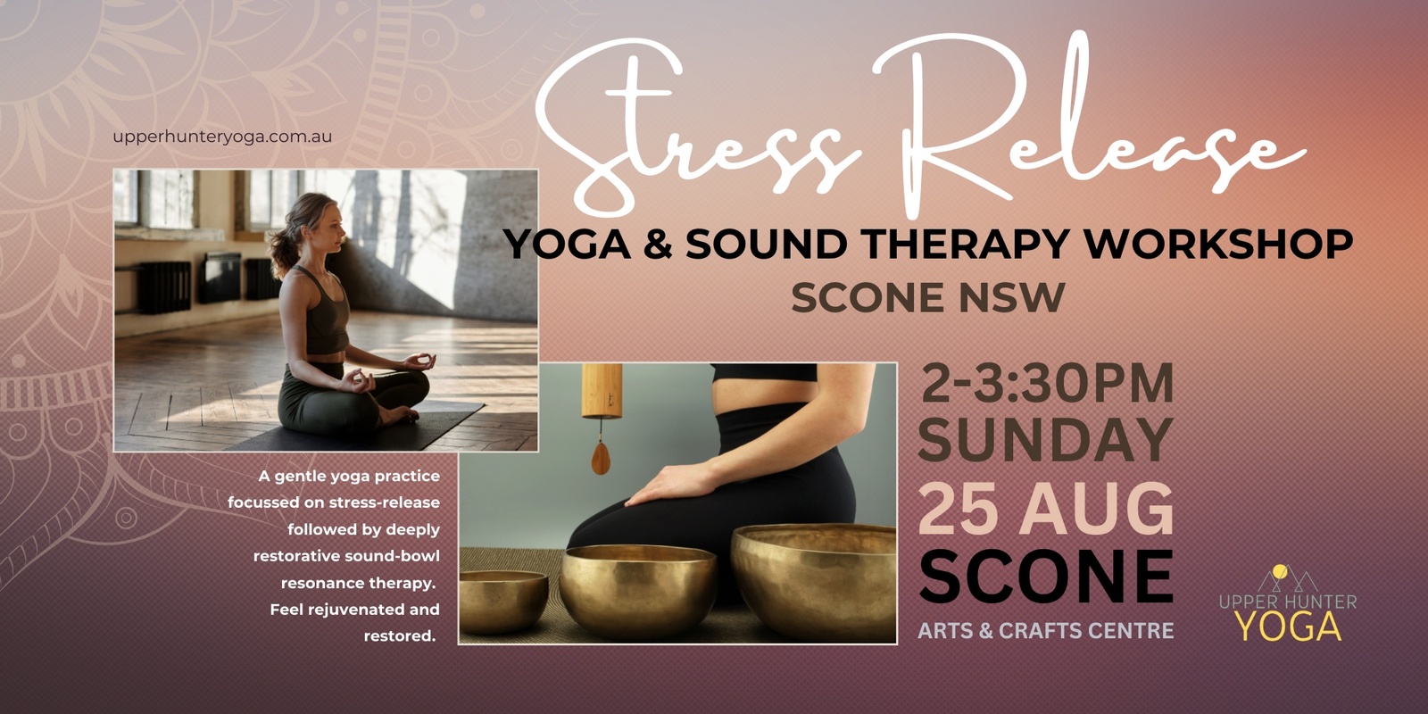 Banner image for Stress Release Yoga & Sound Therapy Scone