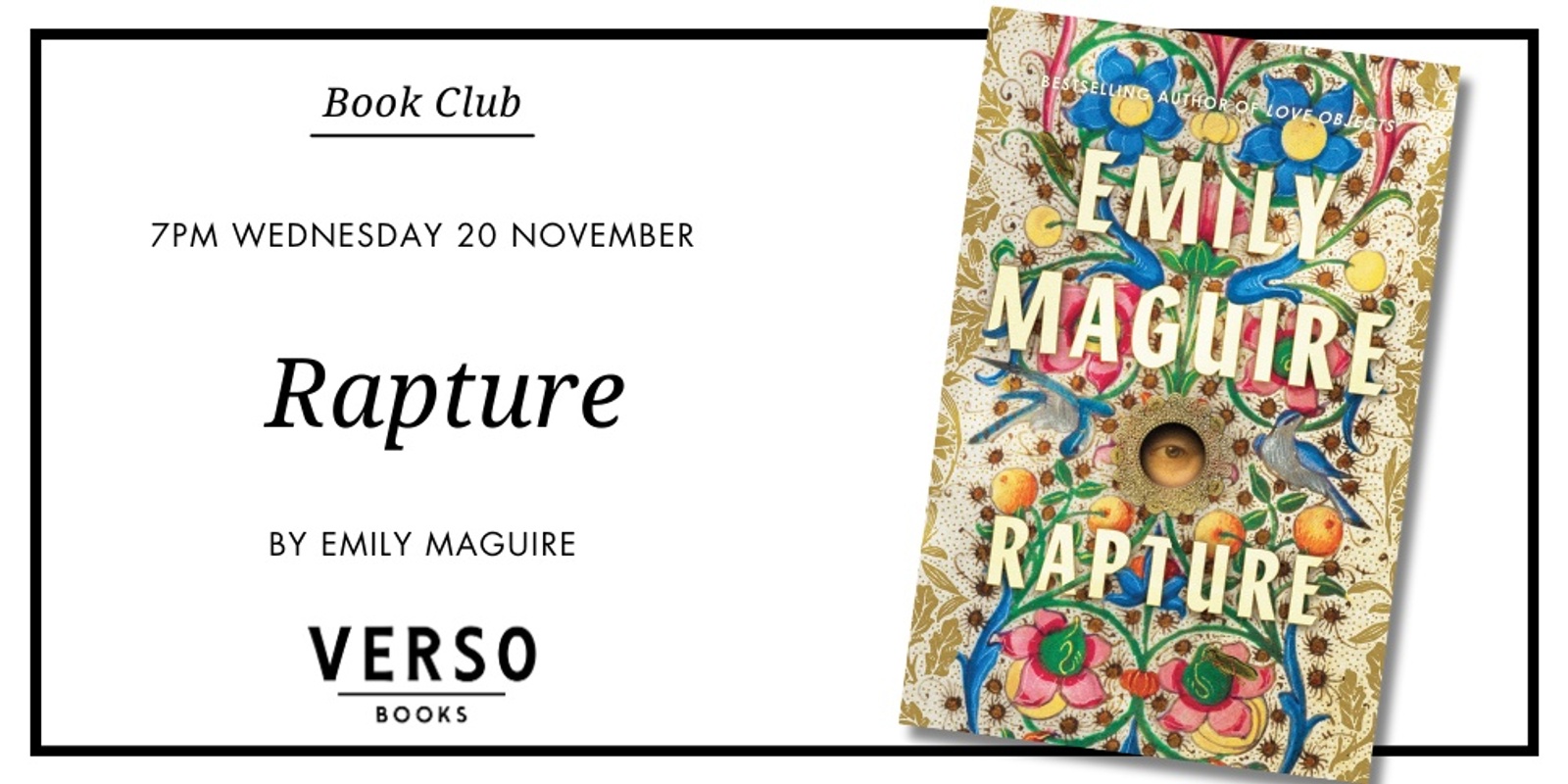 Banner image for Verso Books Book Club: Rapture