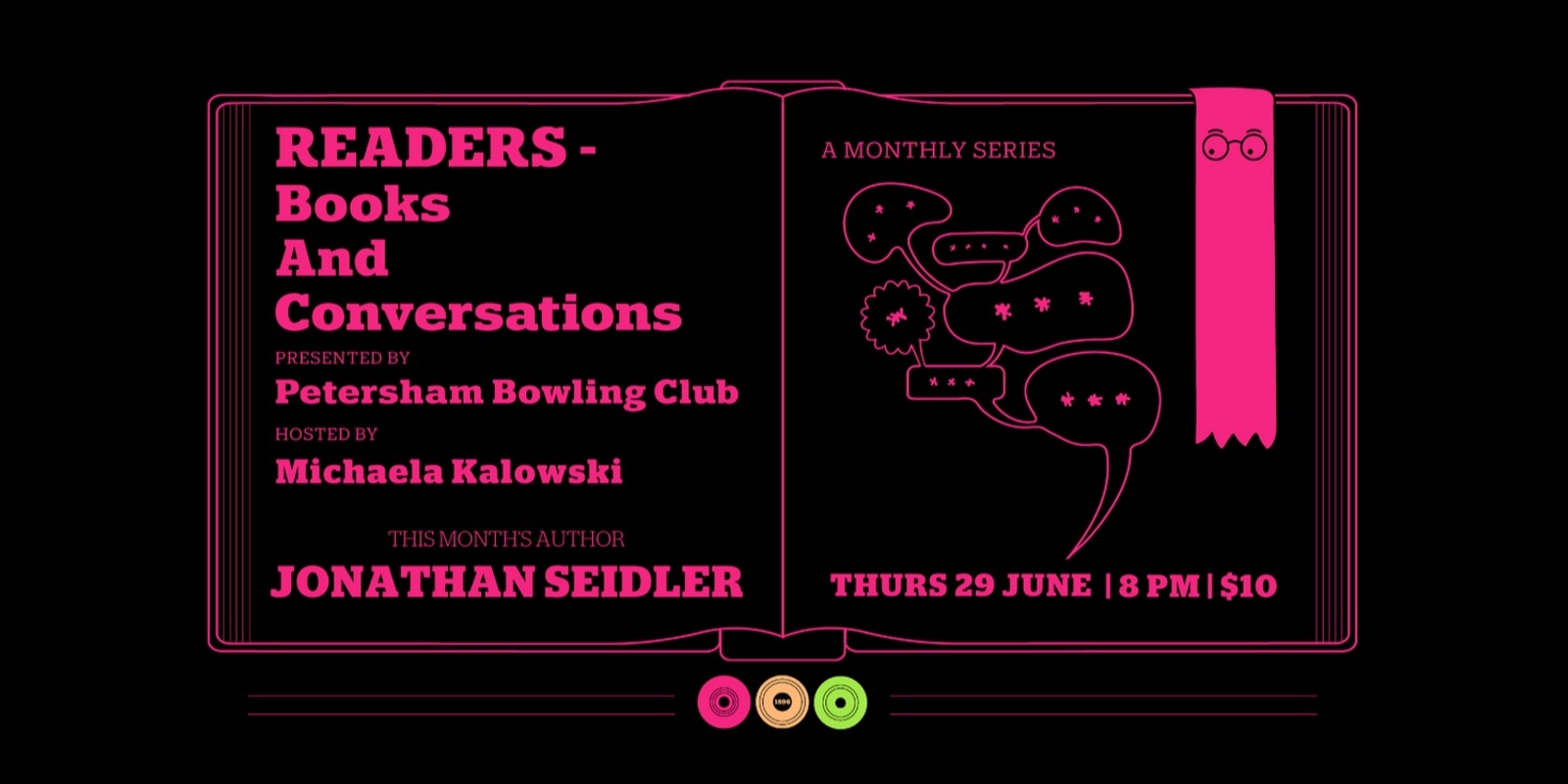 Banner image for READERS - Books and Conversations w/ Jonathan Seidler 