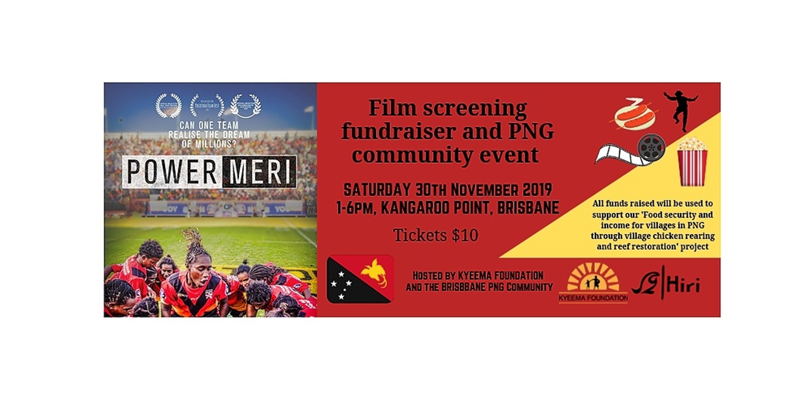 Banner image for Power Meri film screening and PNG community event