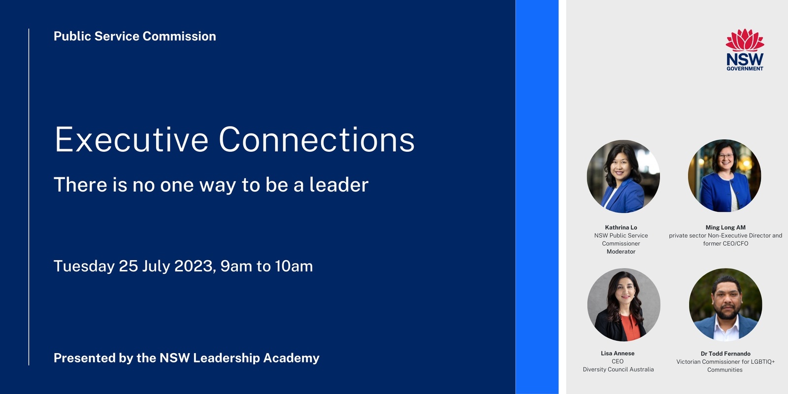 Banner image for Executive Connections | 'There is no one way to be a leader' 