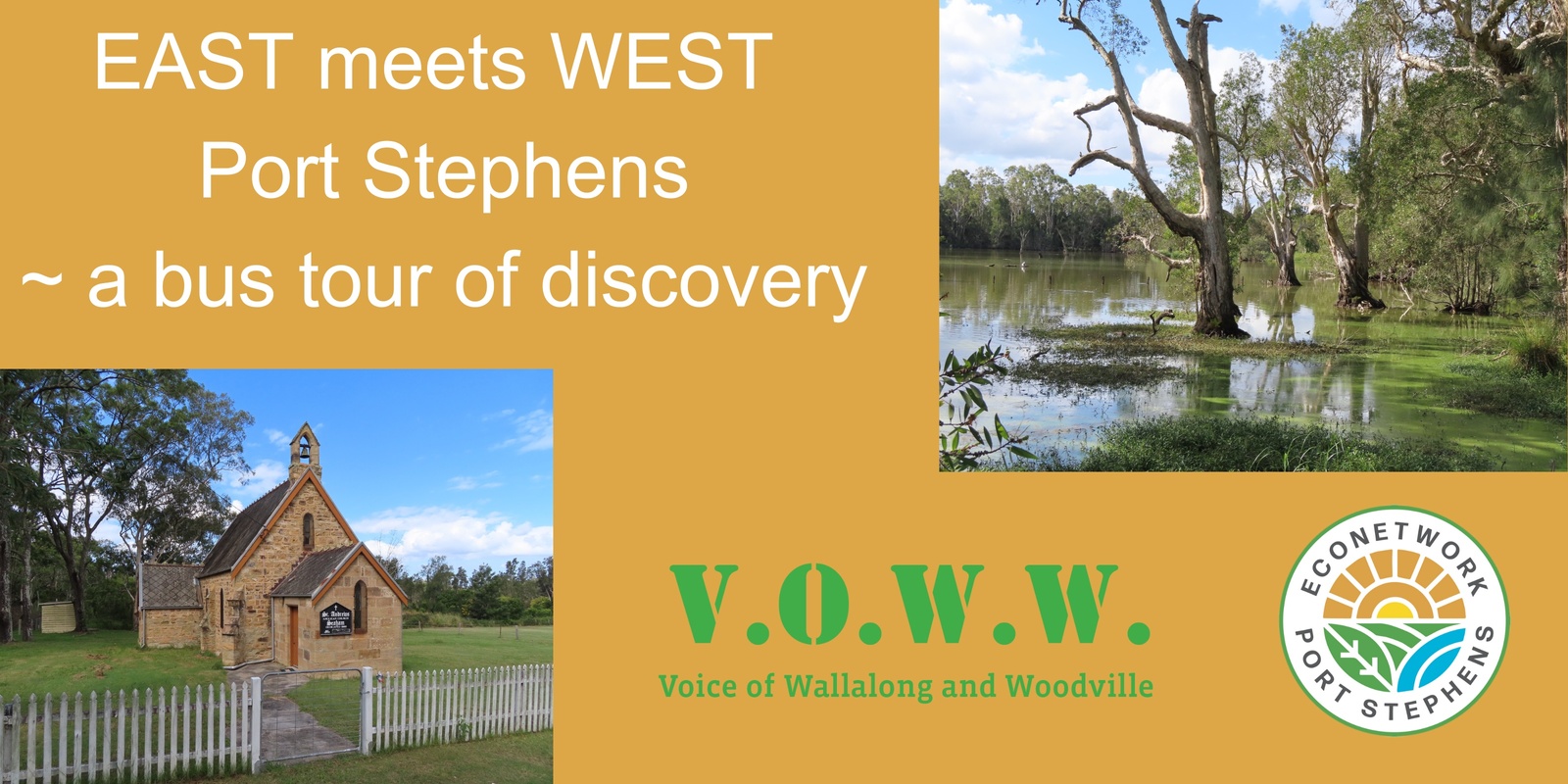 Banner image for East meets West Port Stephens