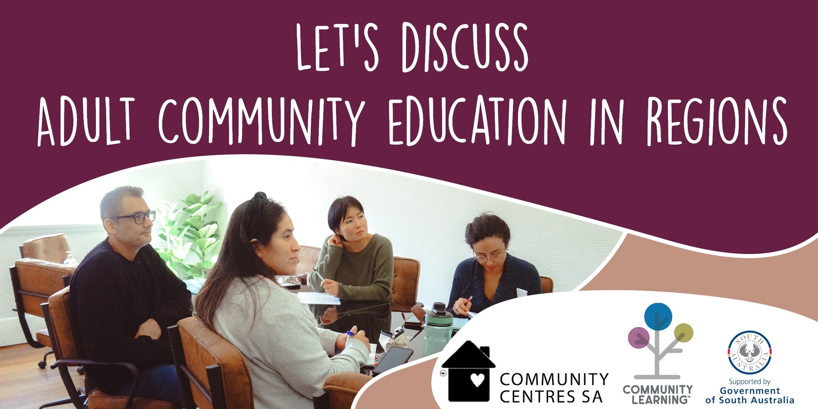 Banner image for Let’s discuss Adult Community Education in regions | Online Event