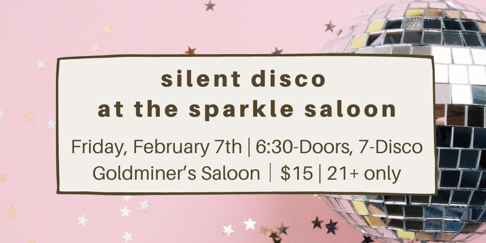 Banner image for Silent Disco at the Sparkle Saloon