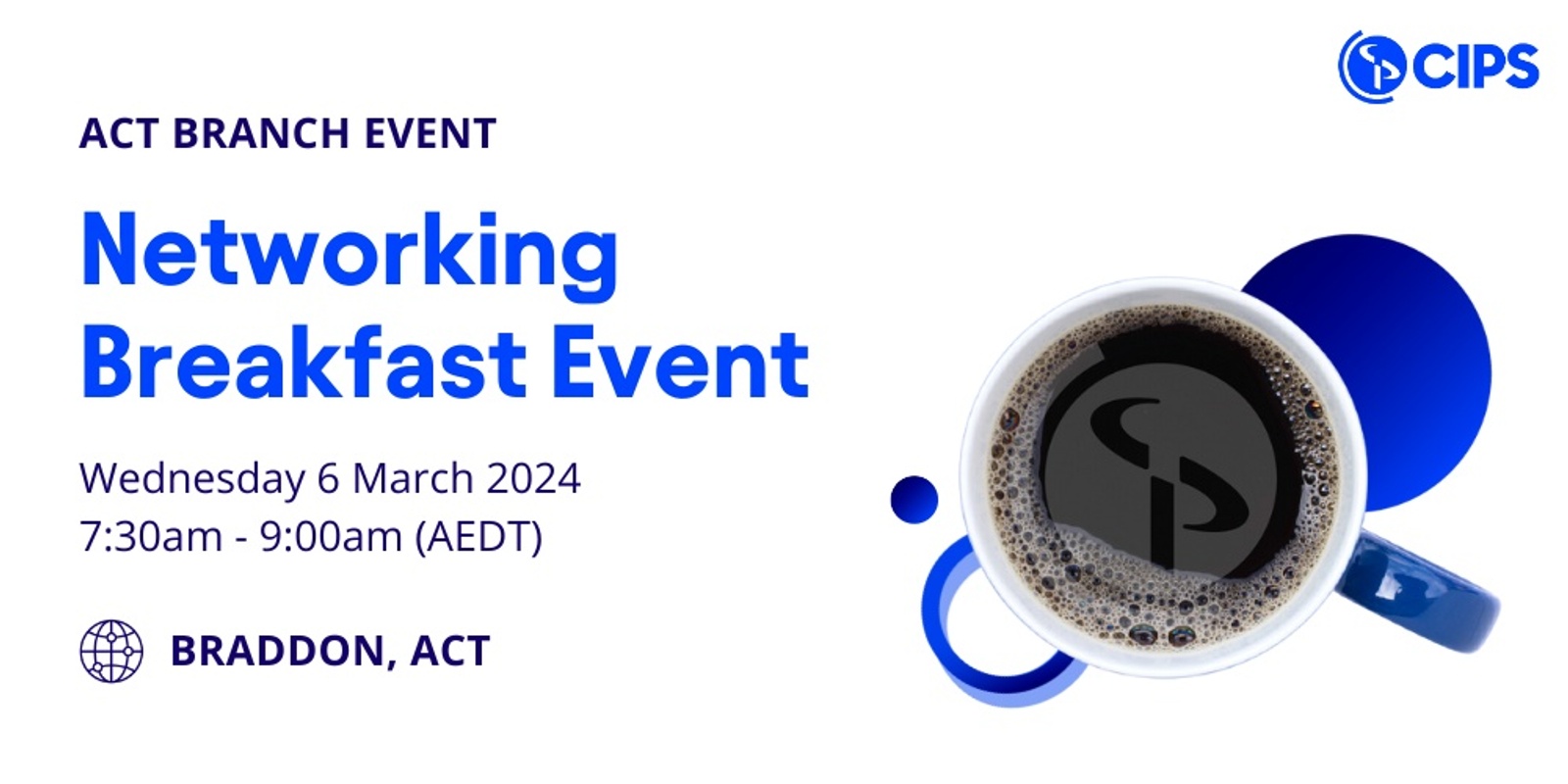 ACT Branch Networking Breakfast Event Humanitix